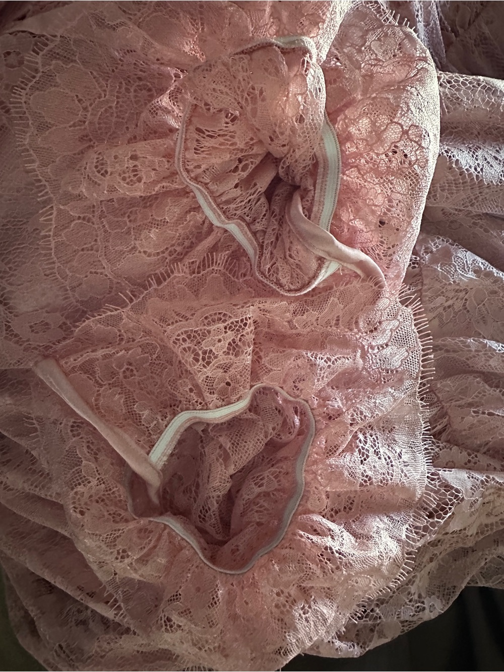 Torrid Mellow arose Pink Sheer and Lace Maxi Dress - Picture 13 of 13
